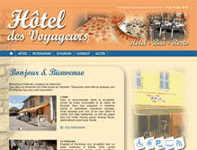 Tablet Screenshot of hoteldesvoyageurs-vezeronce.fr